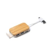 KRUSE USB hub από μπαμπού και ίνες σίτου – όψη 4