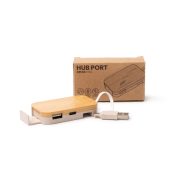 KRUSE USB hub από μπαμπού και ίνες σίτου – όψη 7