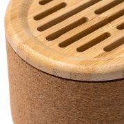 YAMO ηχείο Bluetooth από μπαμπού και φελλό – όψη 3