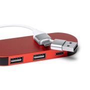 DORIAN USB hub από ανακυκλωμένο αλουμίνιο – όψη 3
