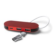 DORIAN USB hub από ανακυκλωμένο αλουμίνιο – όψη 4