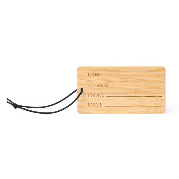KABORE lanyard με θήκη κάρτας από μπαμπού – όψη 2