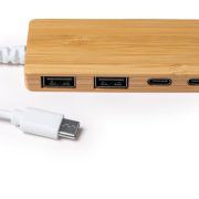 PABLEK USB hub από μπαμπού – όψη 4