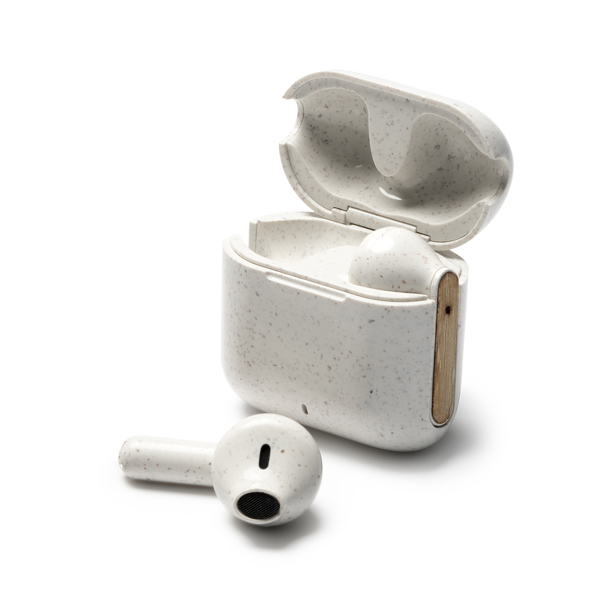KUASI ακουστικά in-ear από ίνες σίτου και μπαμπού
